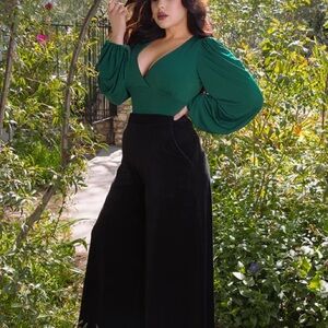 La Femme En Noir Crawford Palazzo Pant